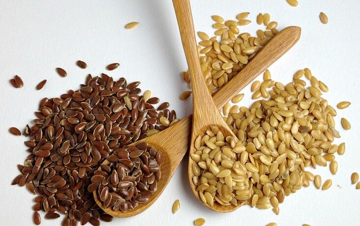Flax seeds from parasites on the body