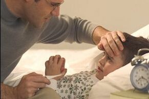 Symptoms of pests in children