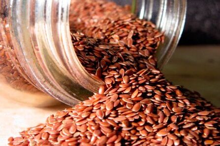 Flax seeds for cleansing the body of parasites